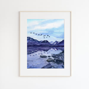 Glacier National Park St. Mary's Lake Art