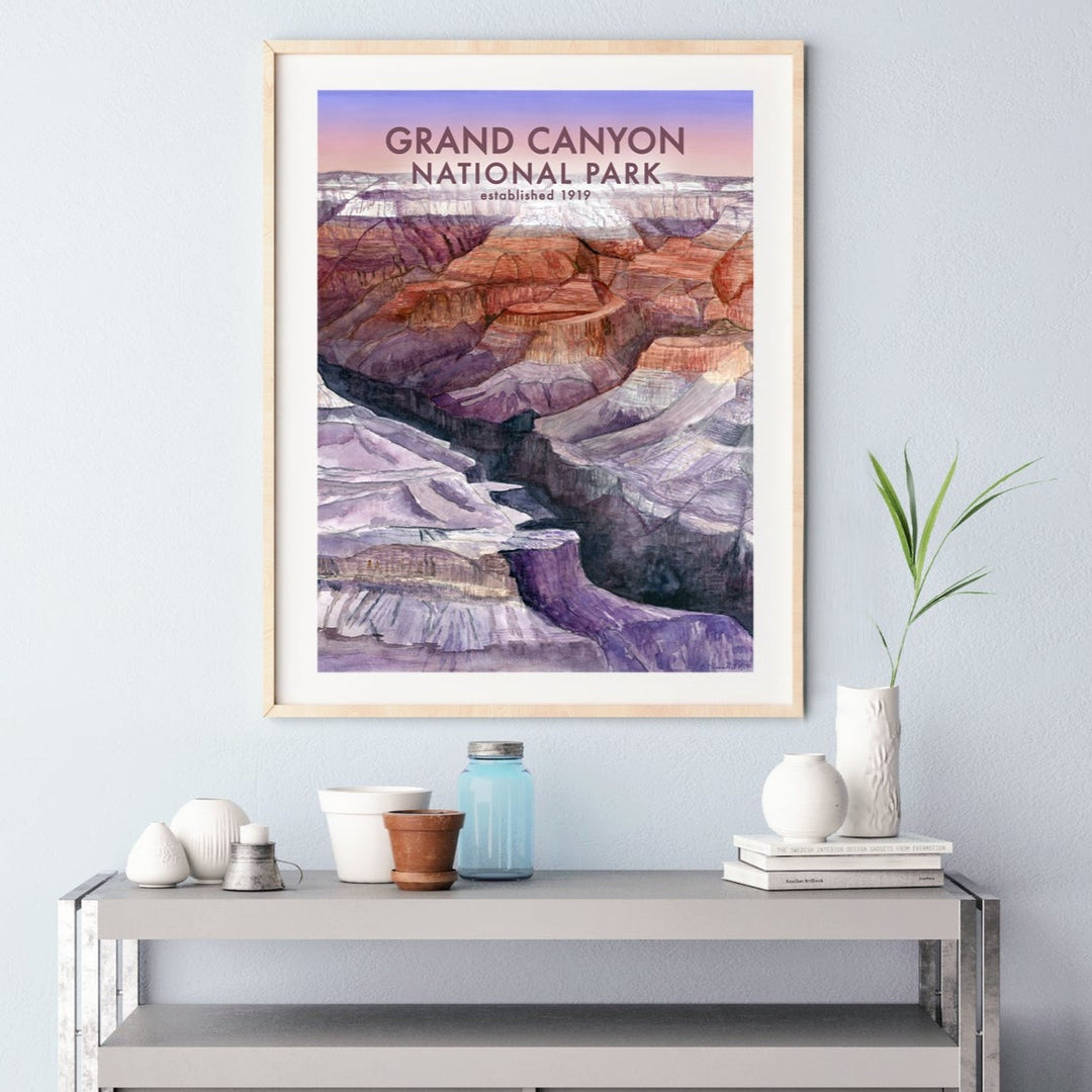 Grand Canyon Watercolor Poster