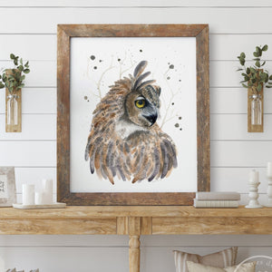 Great Horned Owl Home Decor
