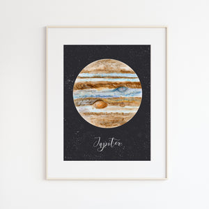 Jupiter Watercolor Print