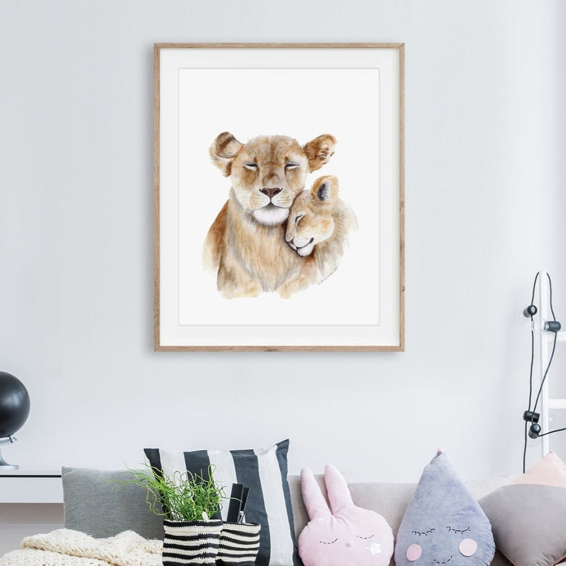 Baby lion nursery sales decor