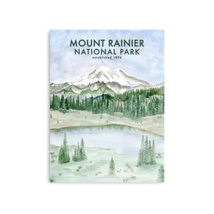 Mt Rainier National Park Poster