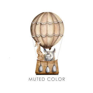 Safari Hot Air Balloon Nursery Decor