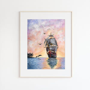 Pirate Ship Playroom Decor