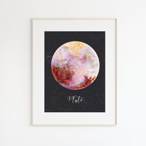 Dwarf Planet Pluto Poster