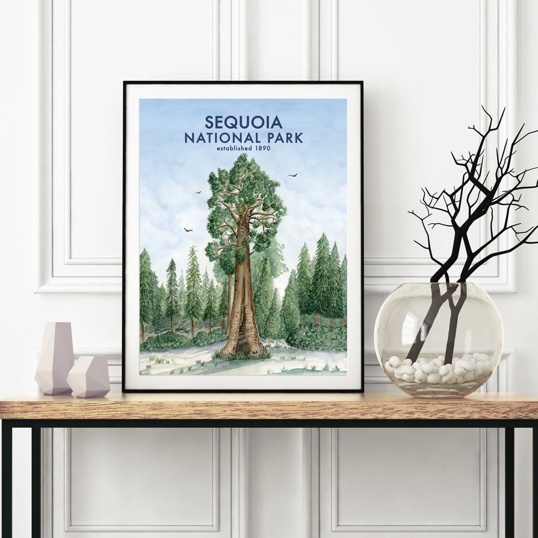 The Sentinel Sequoia Travel Poster