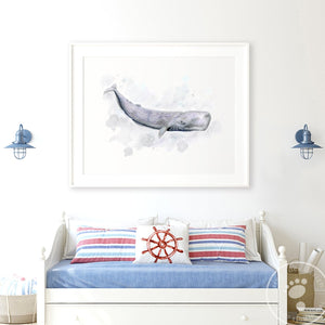 Sperm Whale Playroom Decor