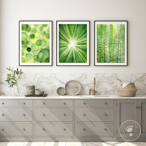 Abstractions Green Wall Art