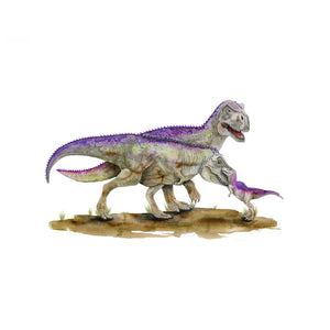 Tyrannosaurus Rex Family Illustration