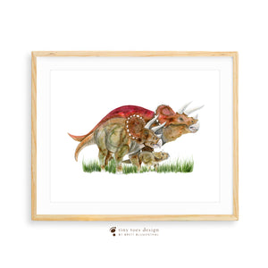 Triceratops Art Print