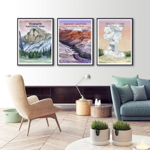 Trio of National Park Posters