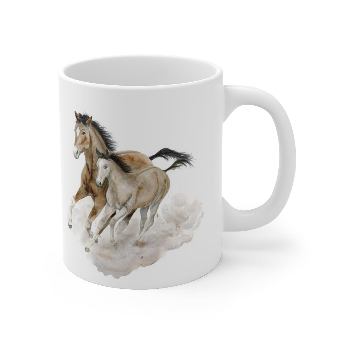 Mom and Baby Horse Mug