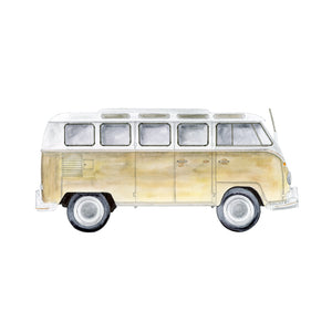 Tan Kombi Watercolor Print