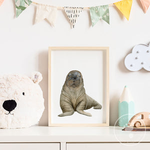 Walrus Nursery Print