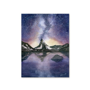 Zermatt Switzerland Watercolor Painting
