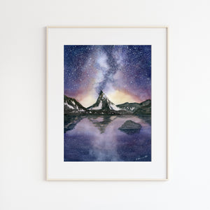 Matterhorn Zermatt Watercolor 
