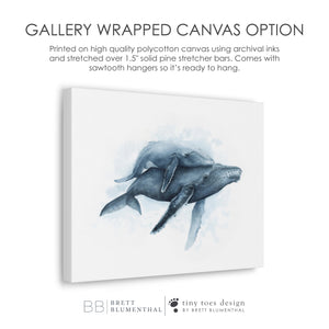 Gallery Wrapped Canvas Option for Dinosaur Art Print
