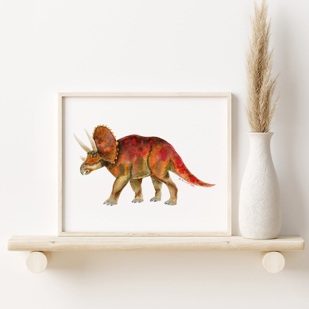 Triceratops Art Print