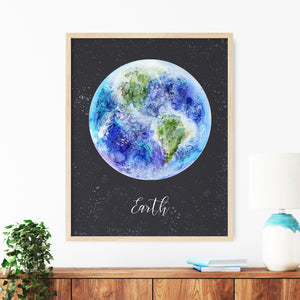 a picture of the earth with the name earth on it