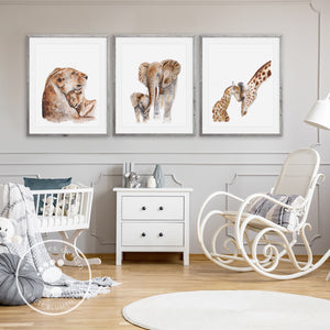 Mom and Baby Animal Print Set