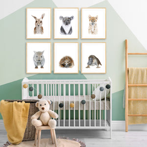 Australian Nursery Baby Animal Prints
