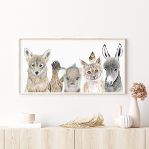 Southwest Animal Pano Print for Kids Room