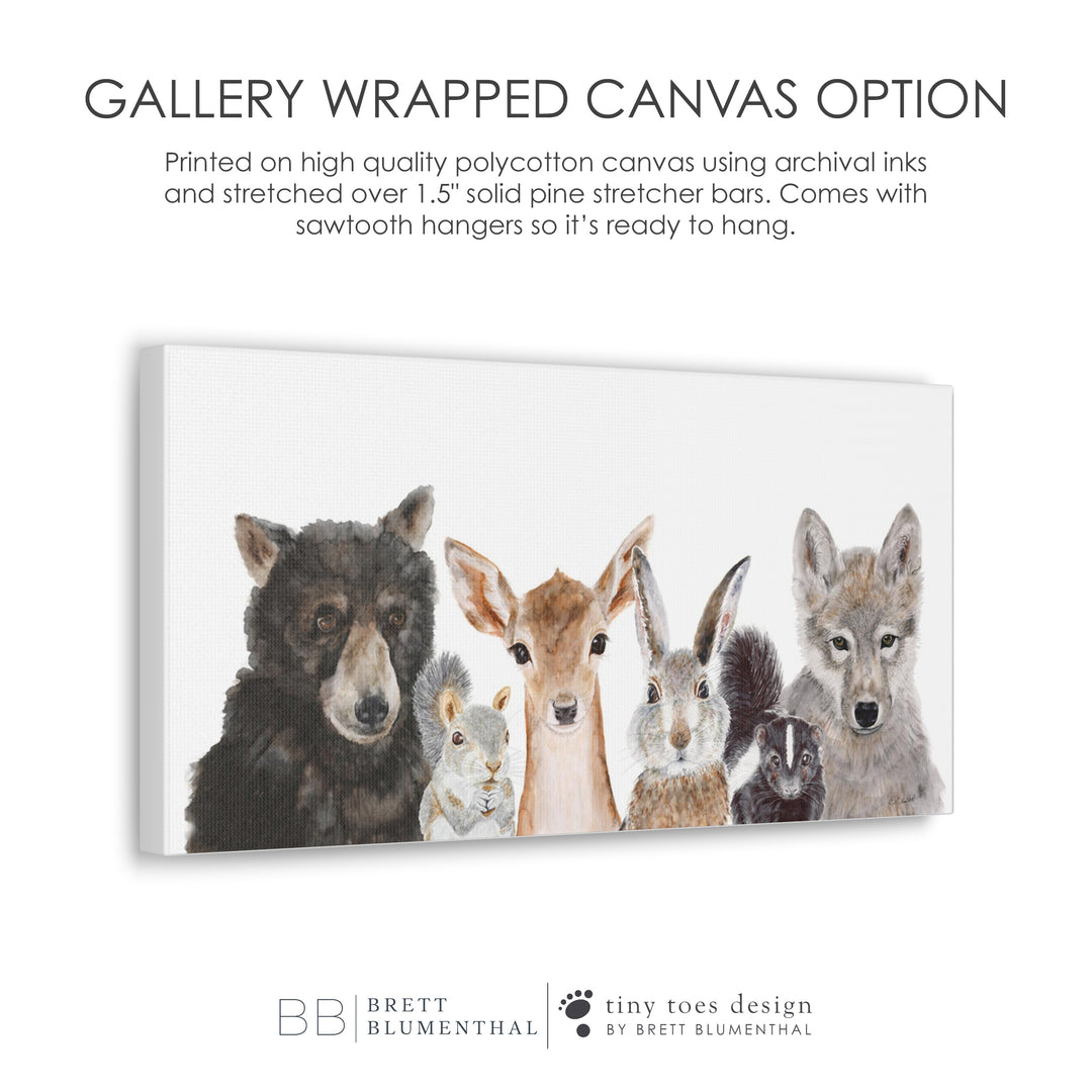 Stretched Canvas Option for Nursery Decor