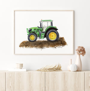 Tractor Boy's Room Art