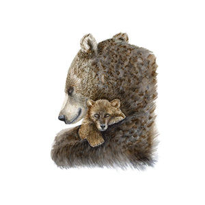Mom and Baby Bear Nursery Art