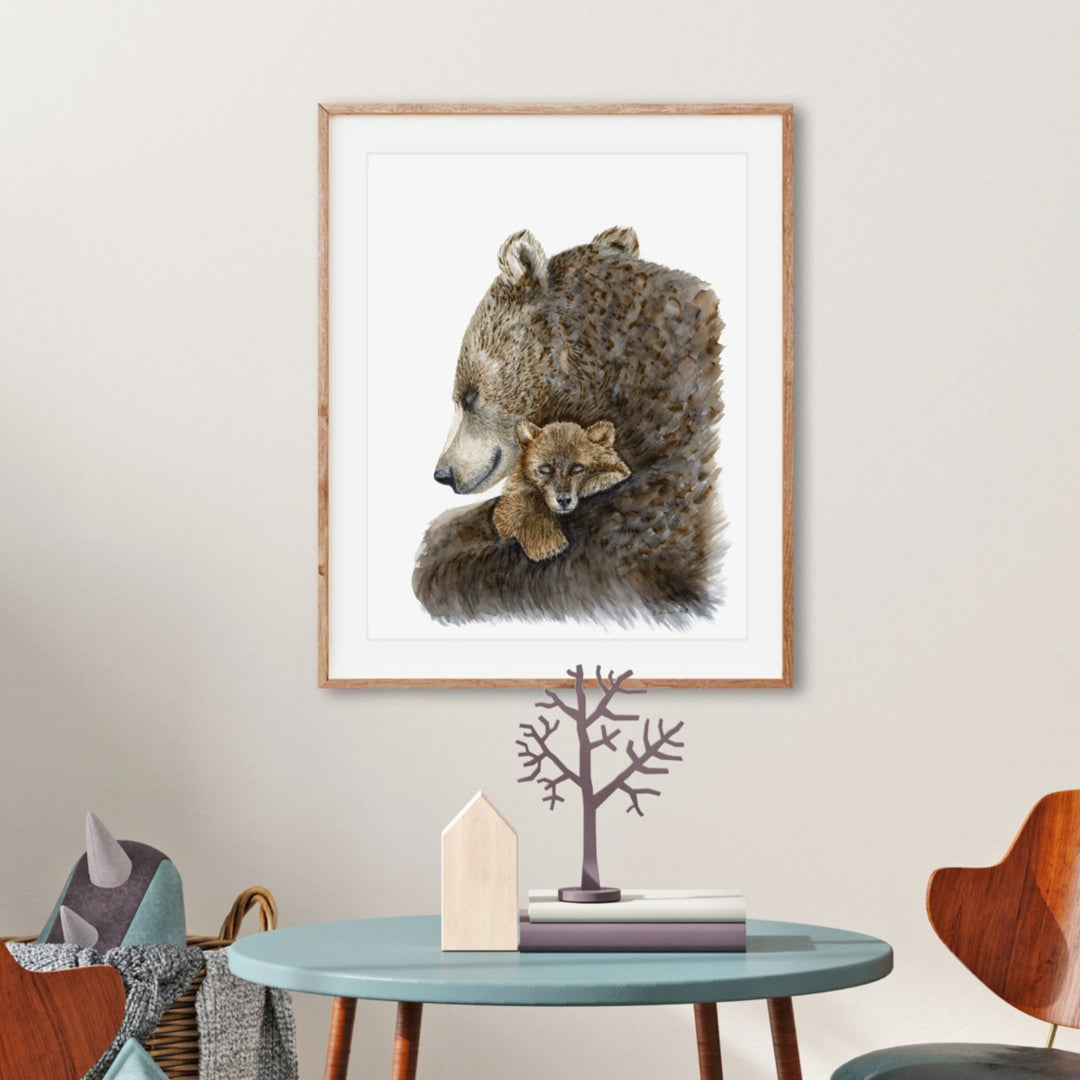 Mom and Baby Bear Kids Decor