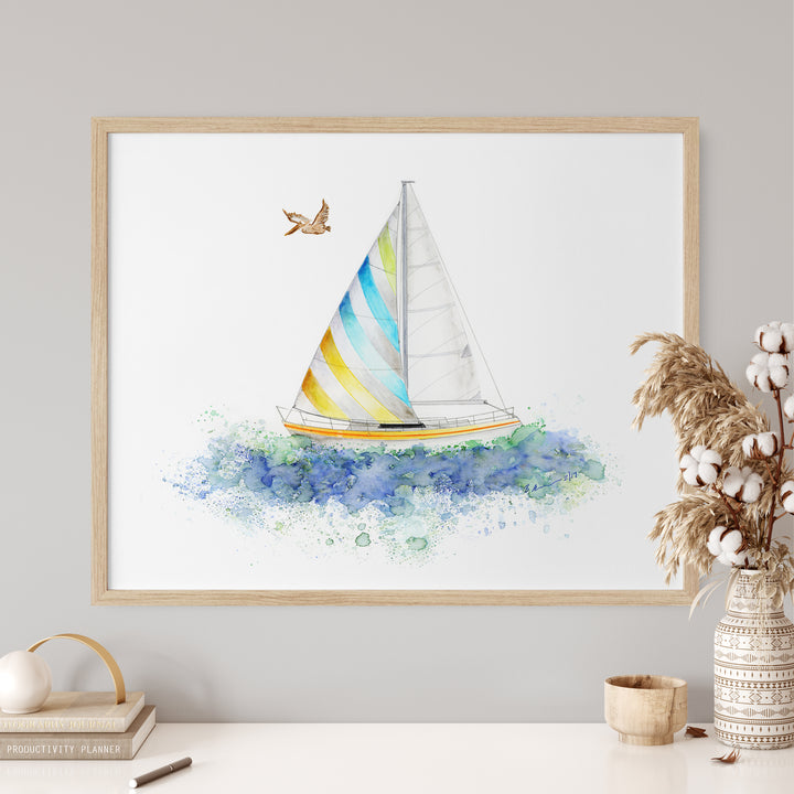 Sailboat Nautical Nursery Decor