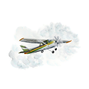 Cessna Watercolor Print