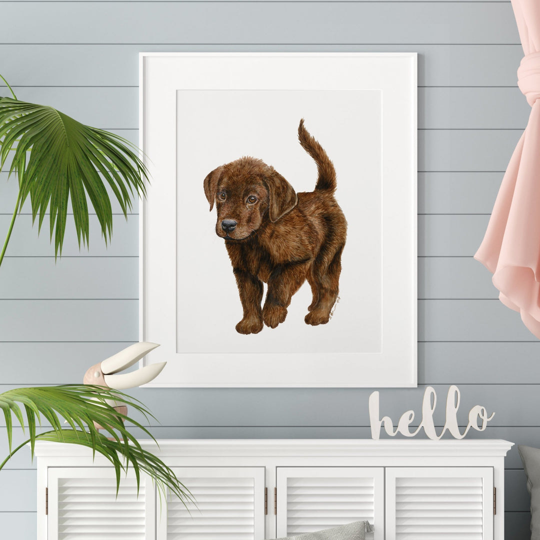 Chocolate Lab Puppy Nursery Decor