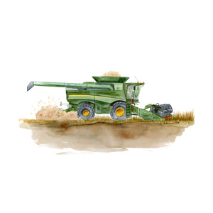 Combine Harvester Wall Art