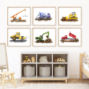 Construction Truck Boy Room Decor