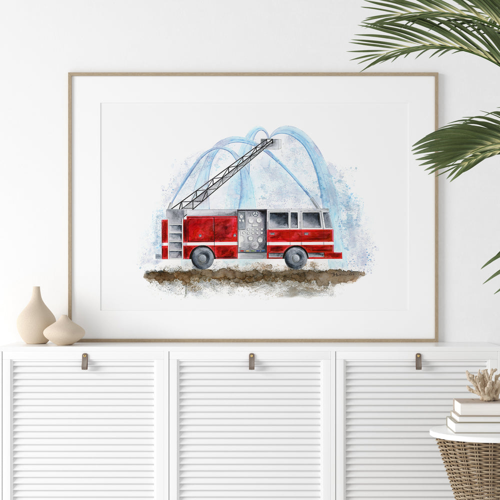 Fire Truck Kid's Decor