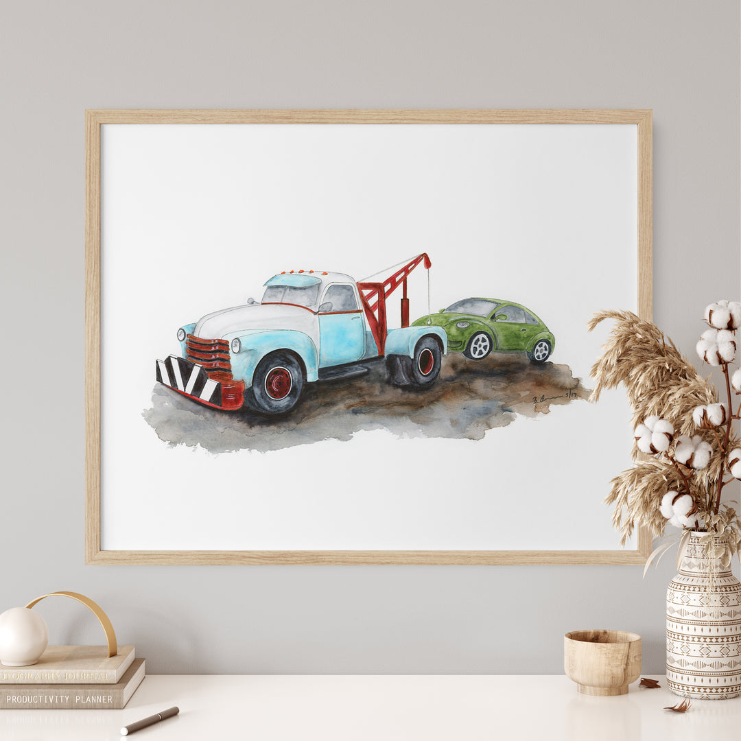 Tow Truck Wall Art