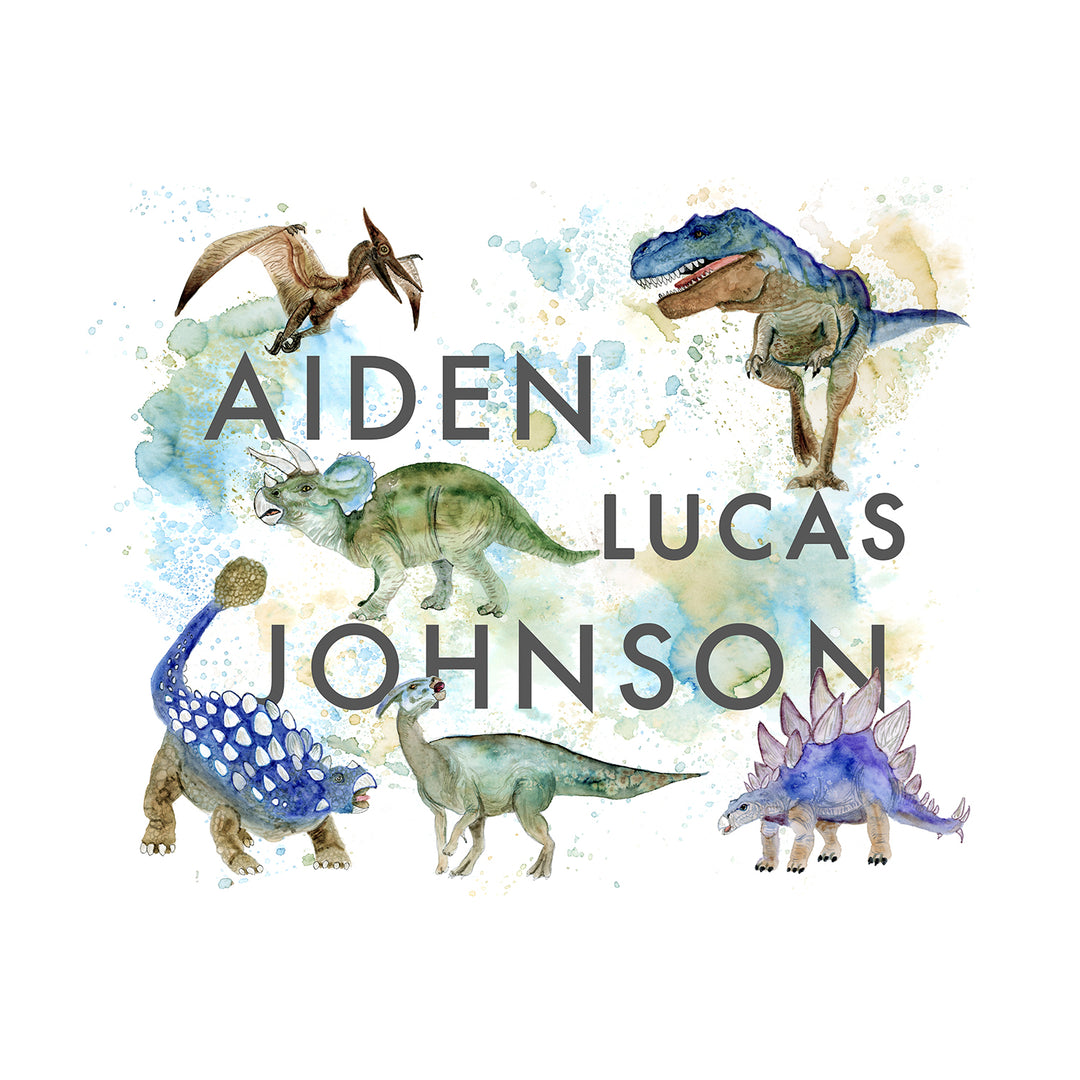 Dinosaur Name Print