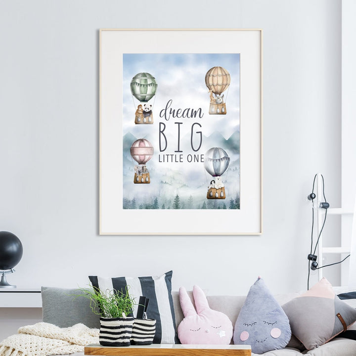 Dream Big Little One Playroom Wall Art