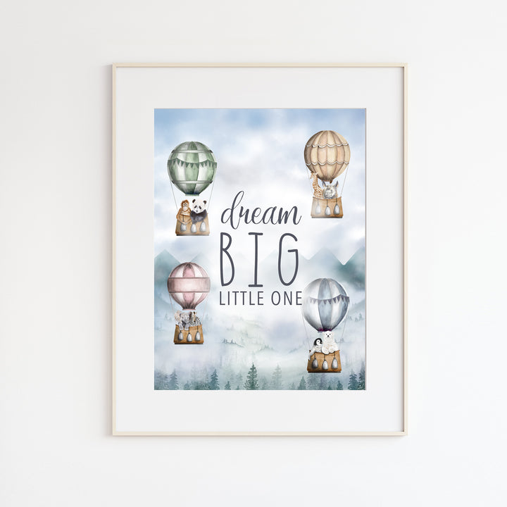 Dream Big Little One Nursery Art