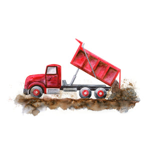 Dump Truck Nursery Art