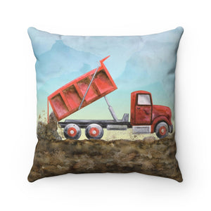 Dump Truck Kid's Pillow