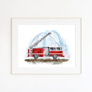 Fire Truck Wall Art