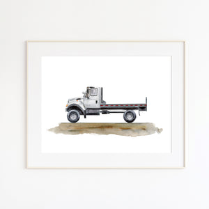 Flatbed Truck Illustration