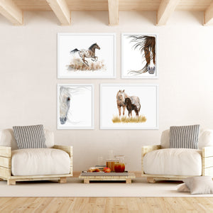 Farmhouse Horse Print Set