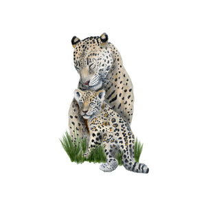 Mom and Baby Jaguar Painting