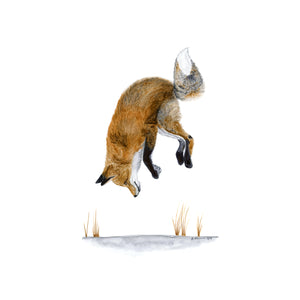 Jumping Fox Painting