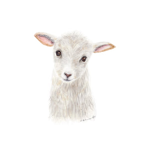 Lamb Nursery Print