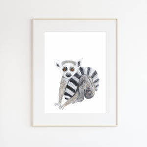 Baby Lemur Portrait
