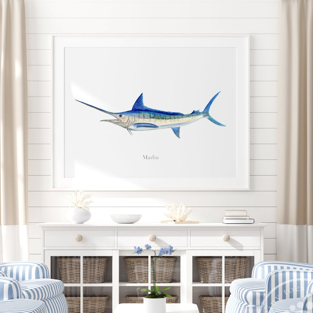 Marlin Mount Print